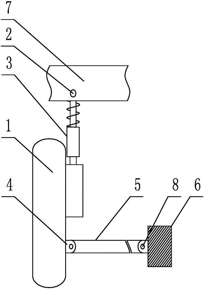 Balance structure applied to automobile