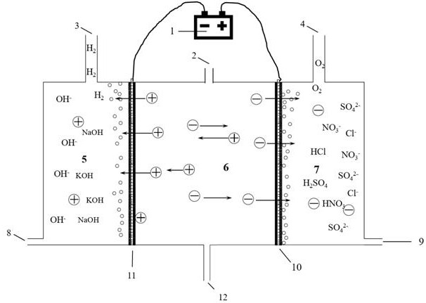 Method for selectively separating anions and cations in salt-containing wastewater by coupling electric field with composite electrofiltration membrane