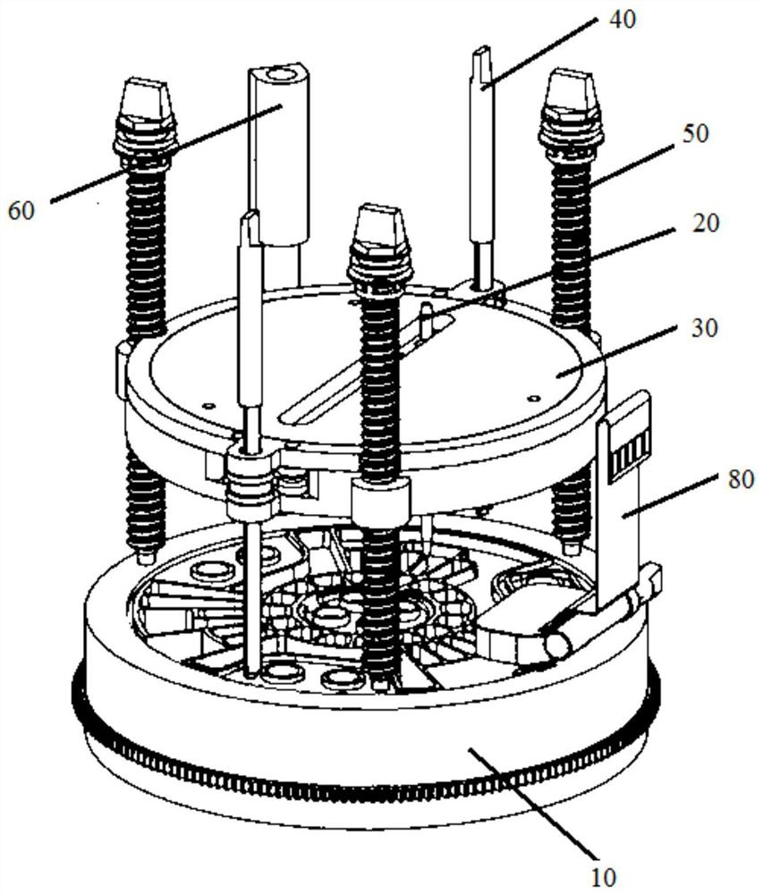 Three-degree-of-freedom pipetting device of closed cartridge and closed cartridge
