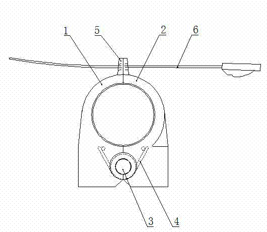 Anti-dropping type feeder line clamping device for ship