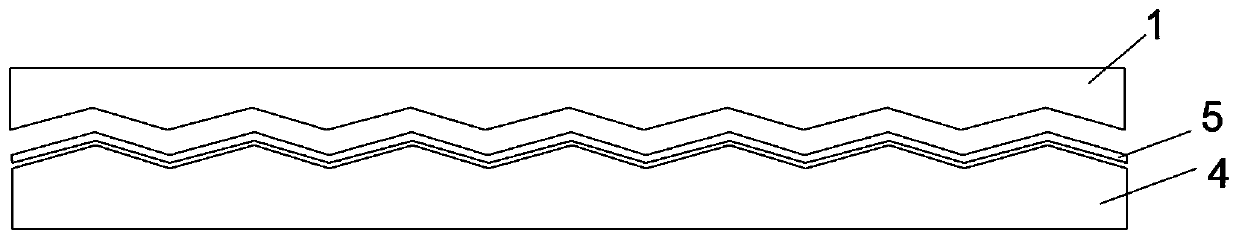 Organic silica gel membrane with clear lines and preparation method of membrane