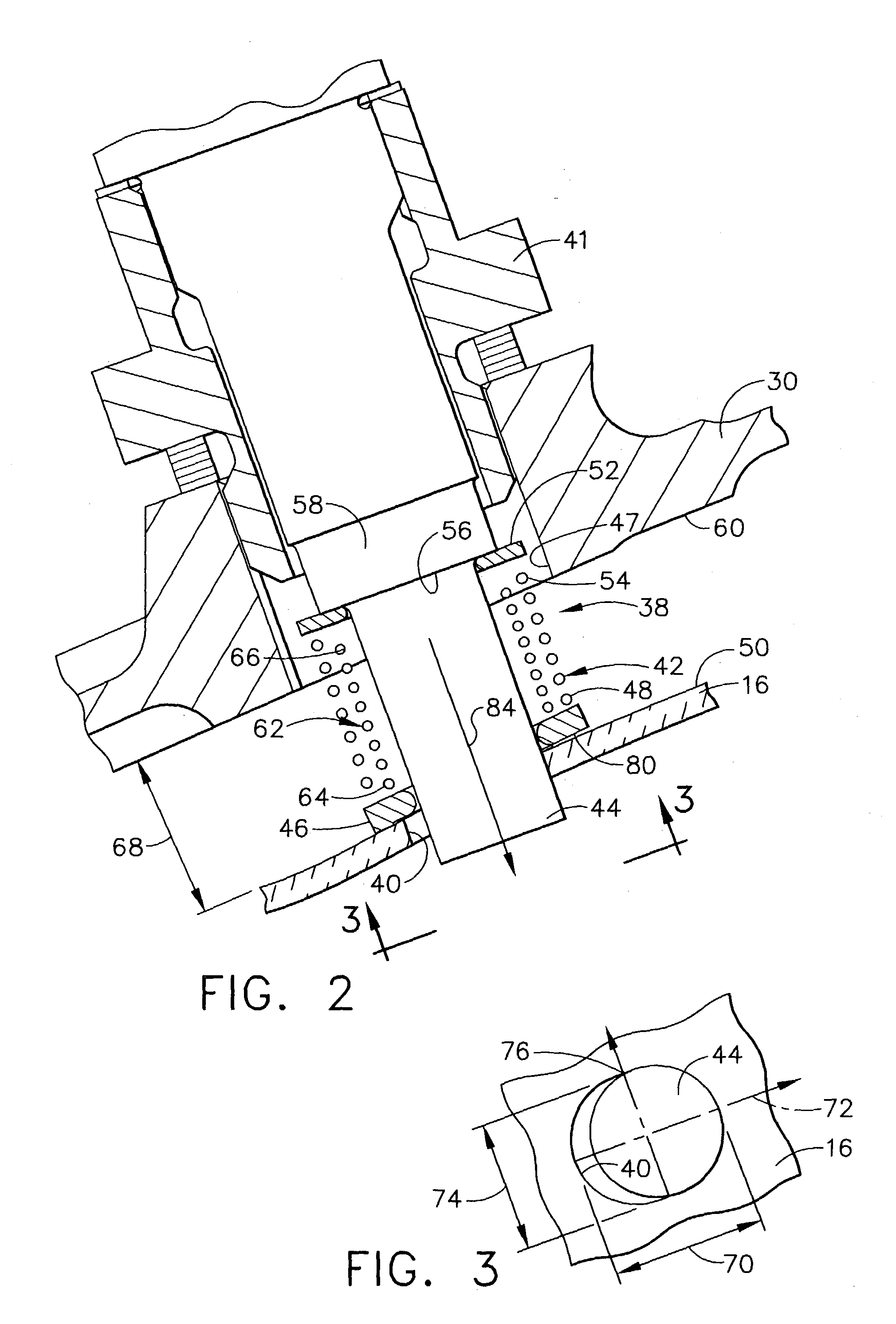 Mounting assembly for igniter in a gas turbine engine combustor having a ceramic matrix composite liner