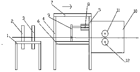Correcting device for wire breaker