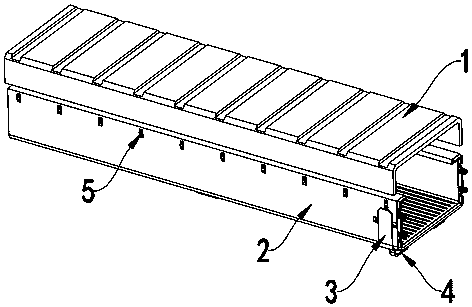 Groove-type cable bridge and using method thereof