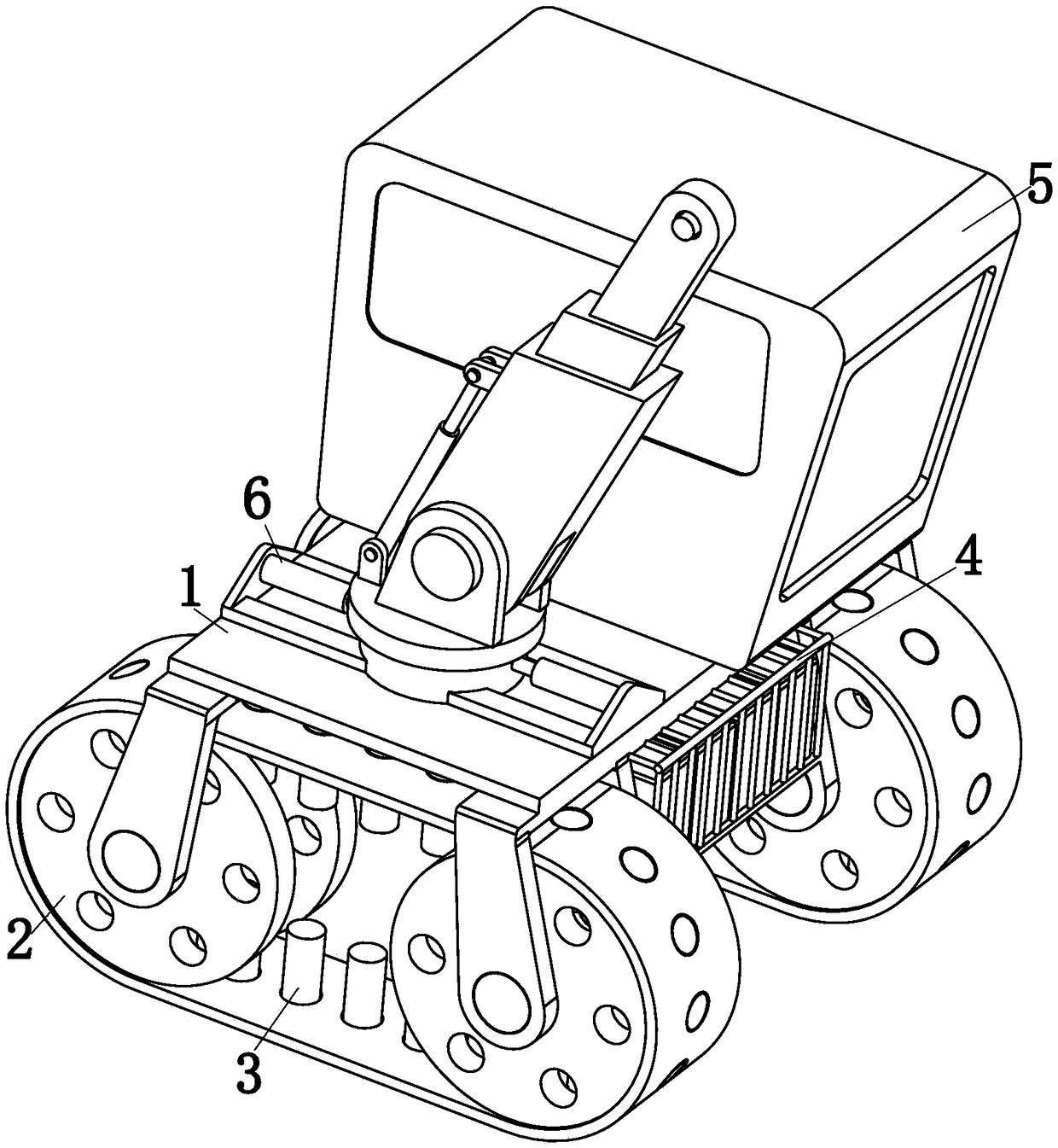 An ice surface wire and cable repair robot