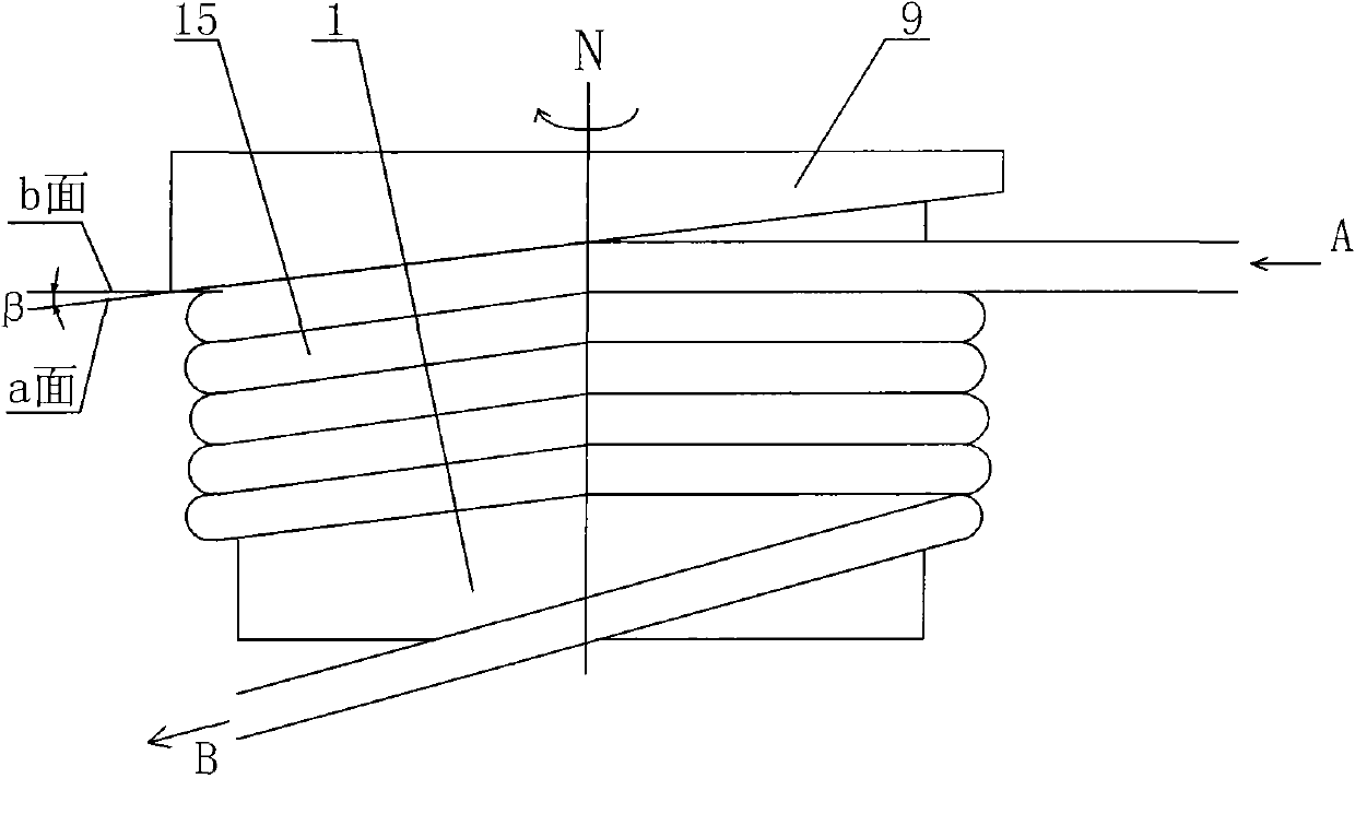 Drawing machine for internal-threaded pipe