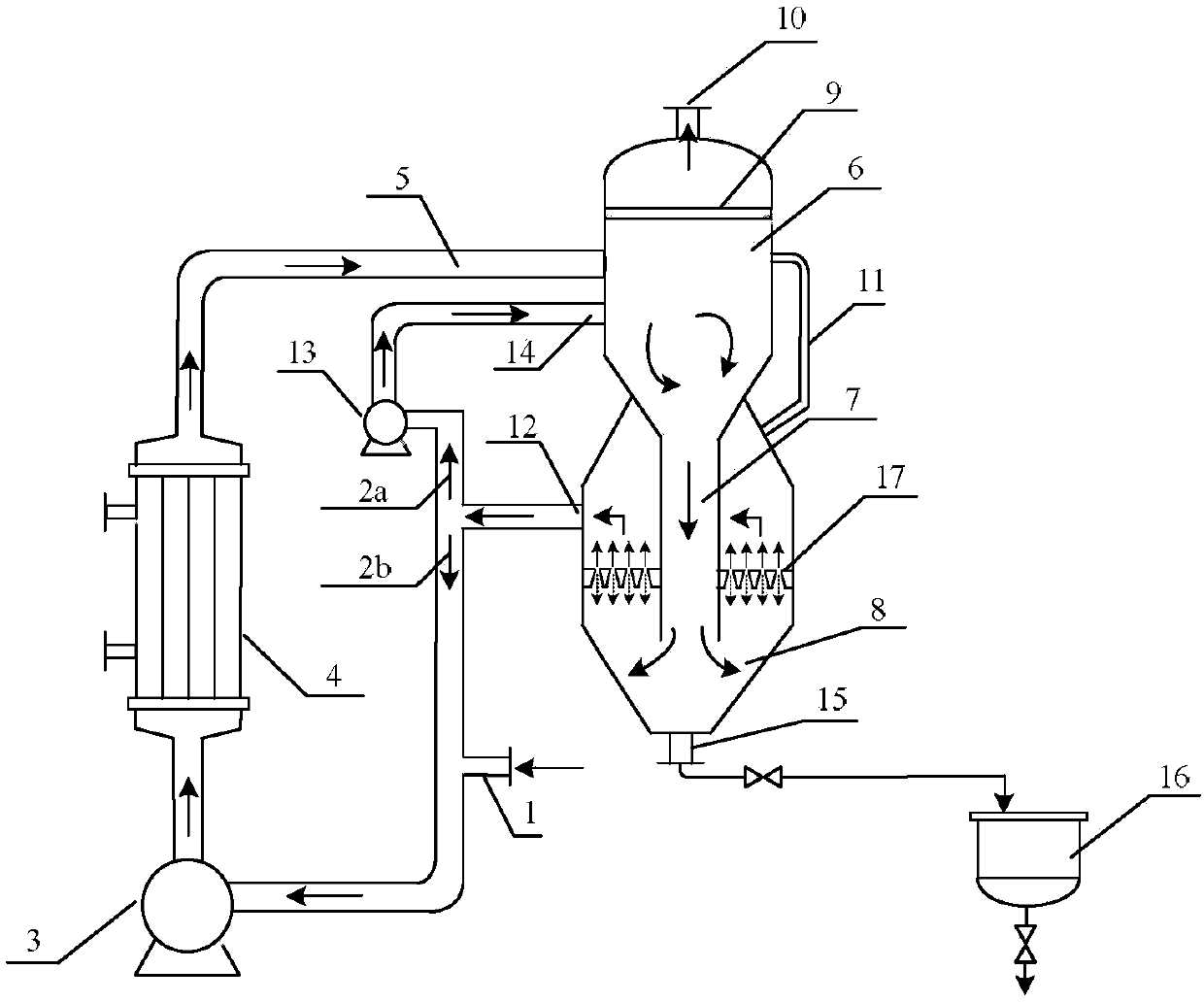 Device for evaporative crystallization and crystallization method of ethyl maltol