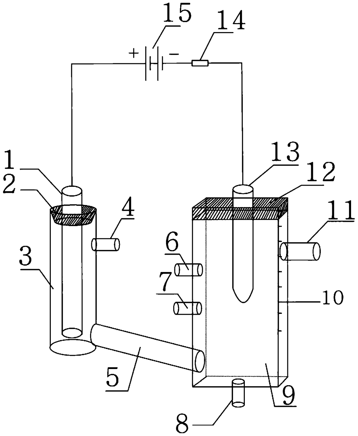 A liquid discharge micro-plasma excitation source device and plasma excitation method