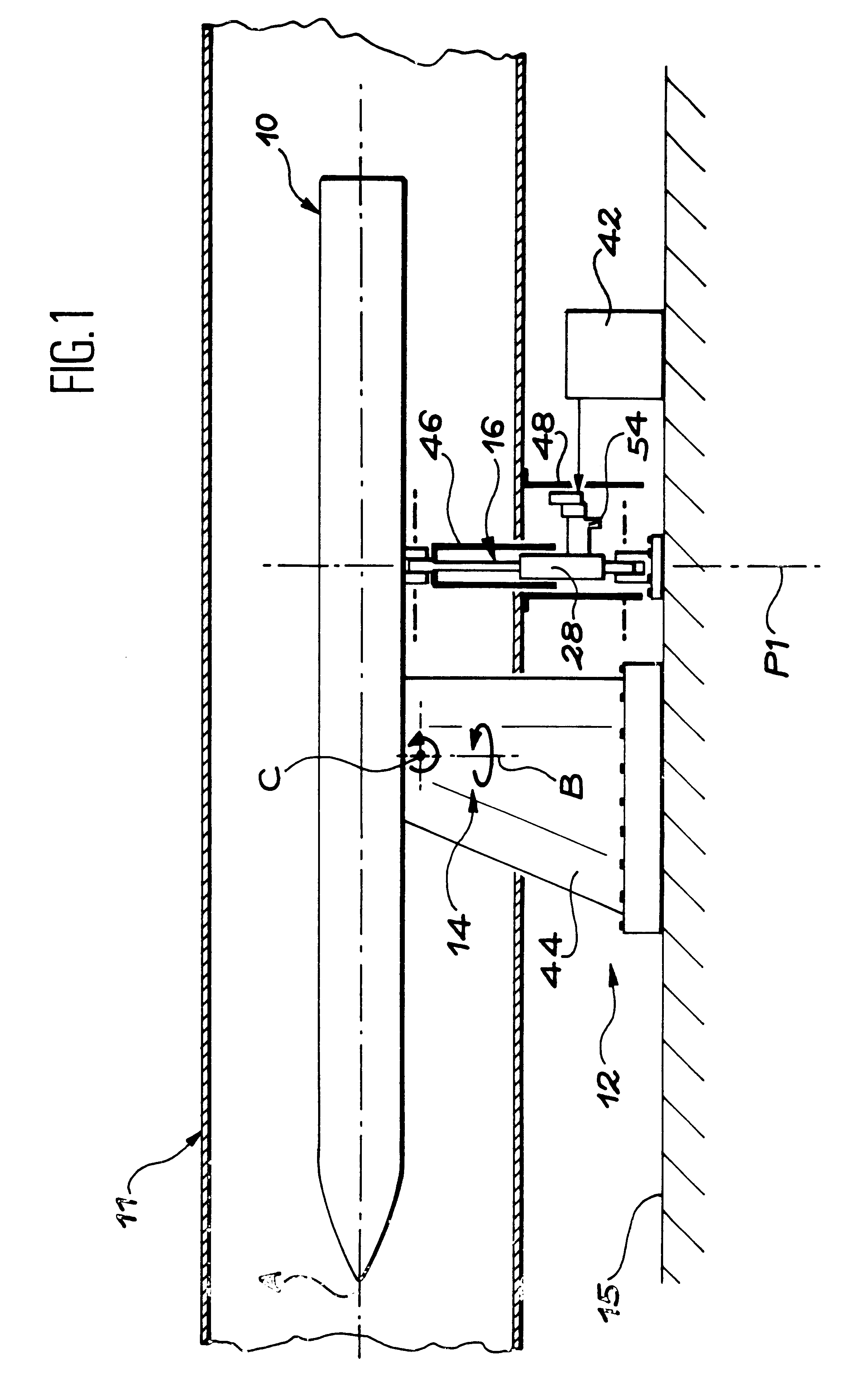 Support device for a motorized flying instrument in a wind tunnel
