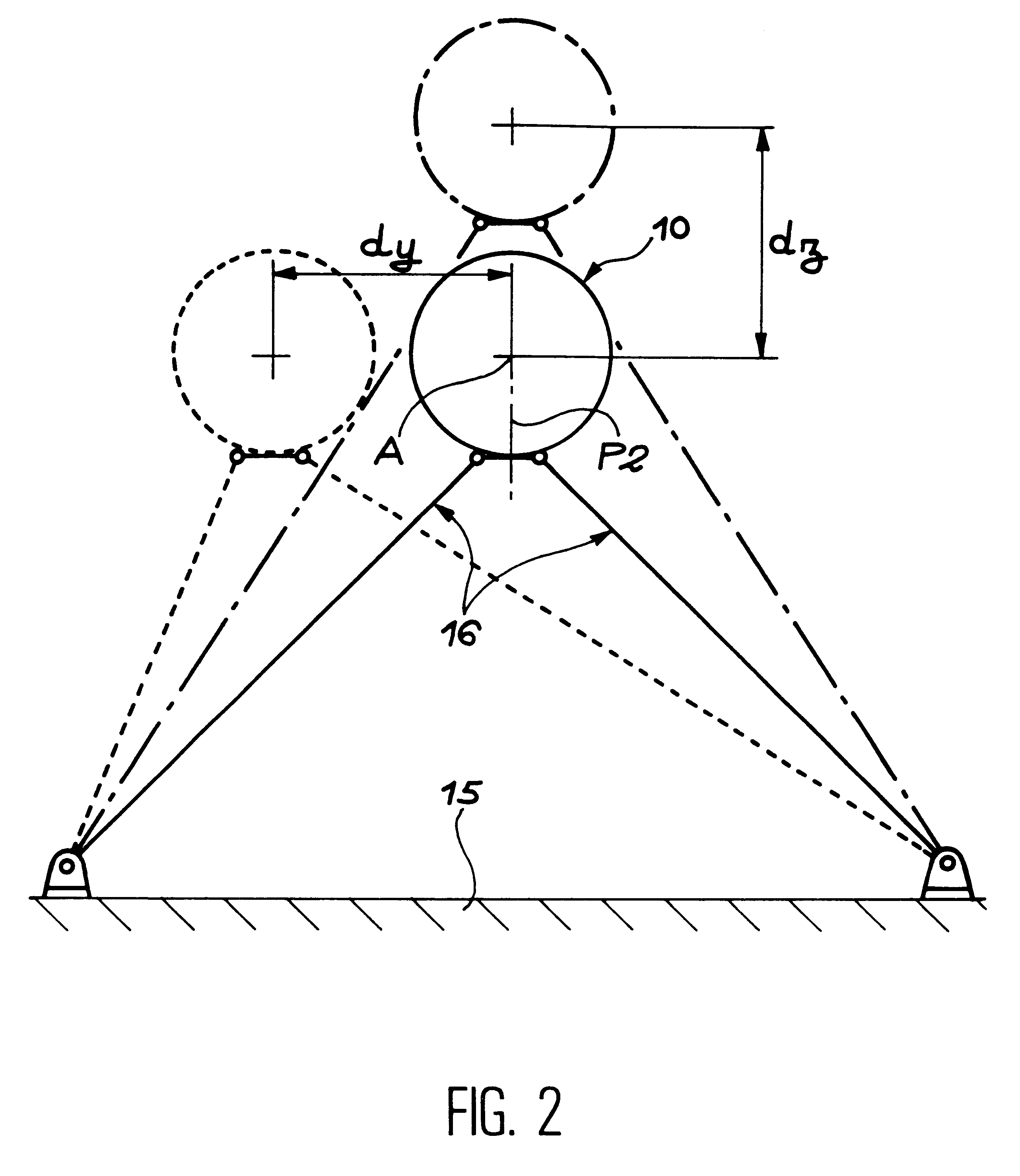 Support device for a motorized flying instrument in a wind tunnel