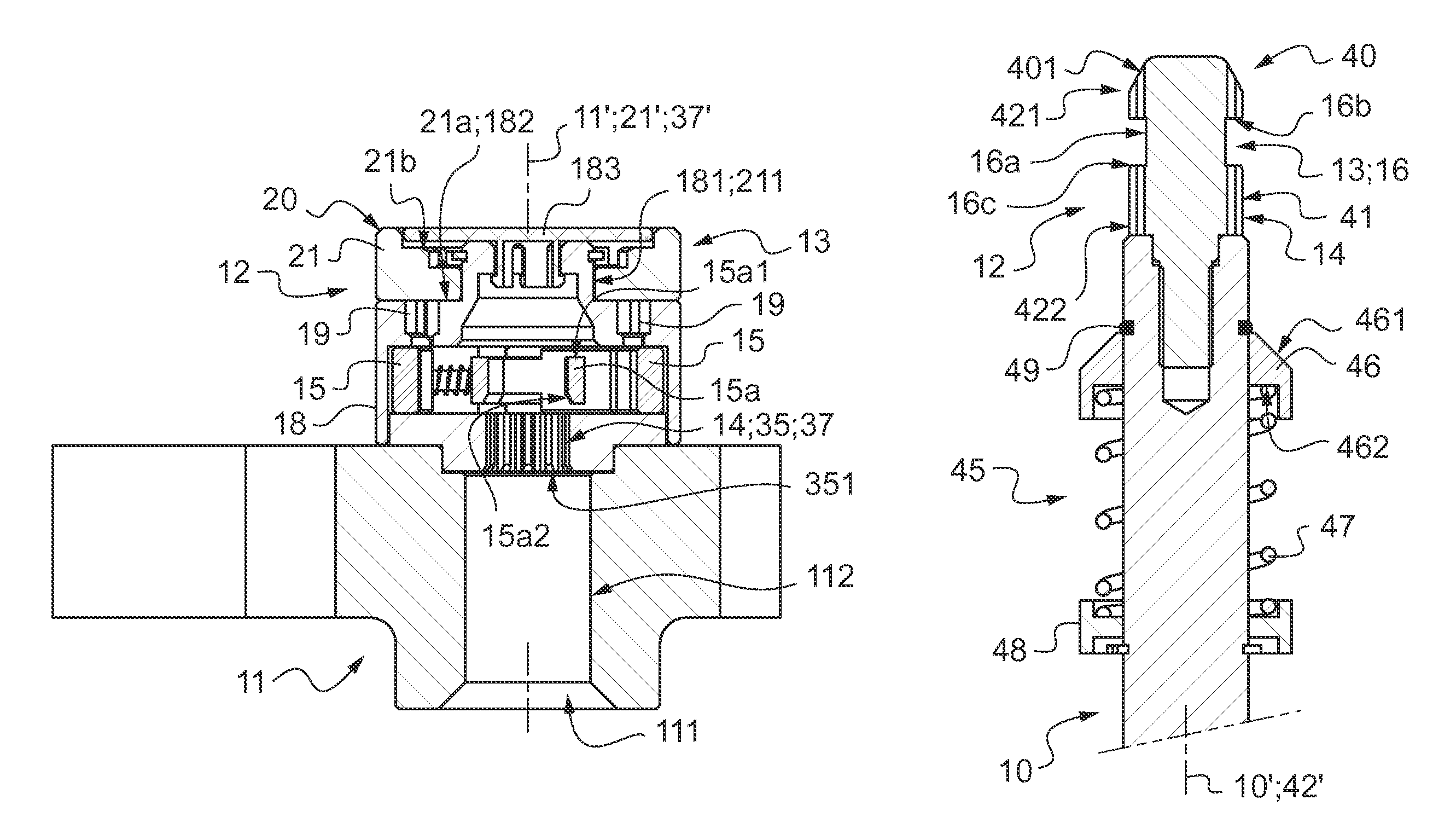 Laboratory centrifuge with locking system for locking in translation of rotor on driving motor shaft