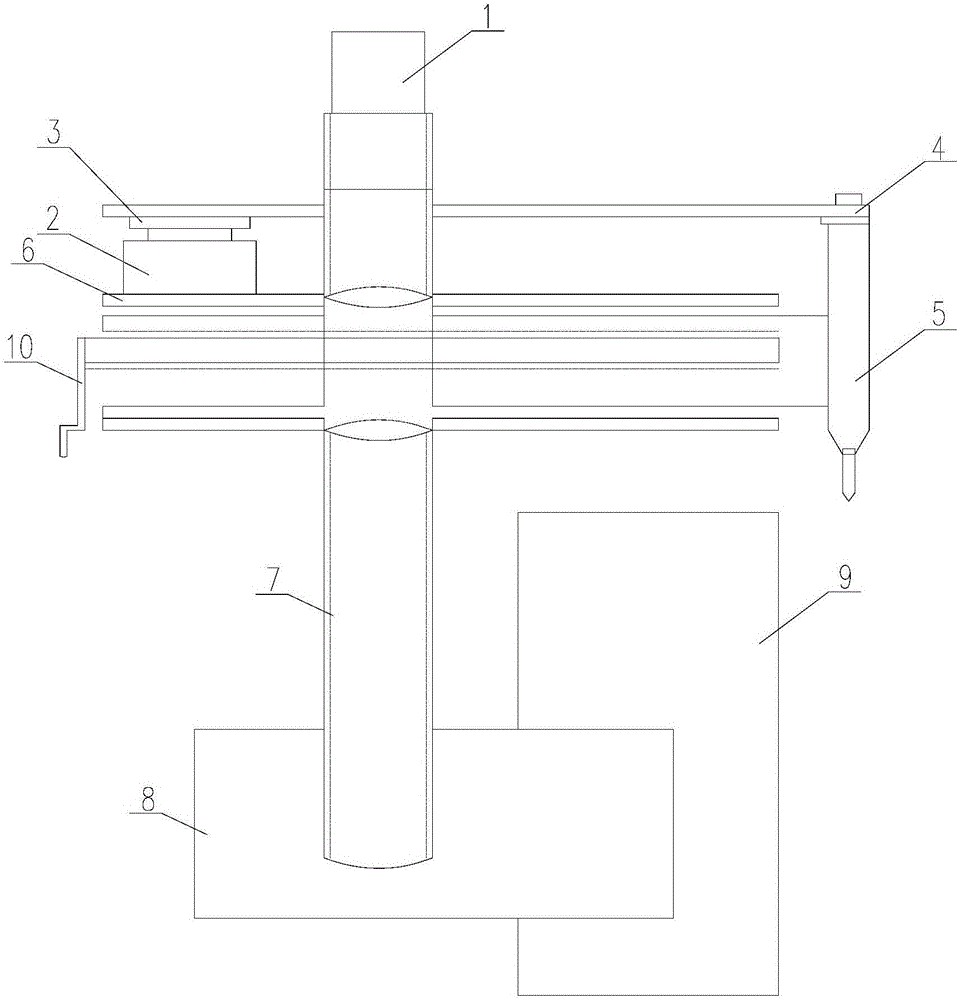 Hole forming device for steel-structure cross-section column web