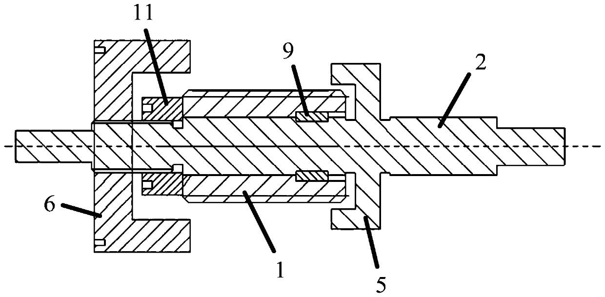 Positioning structure for mandrel assembly parts, use method thereof, and impeller dynamic balance testing device