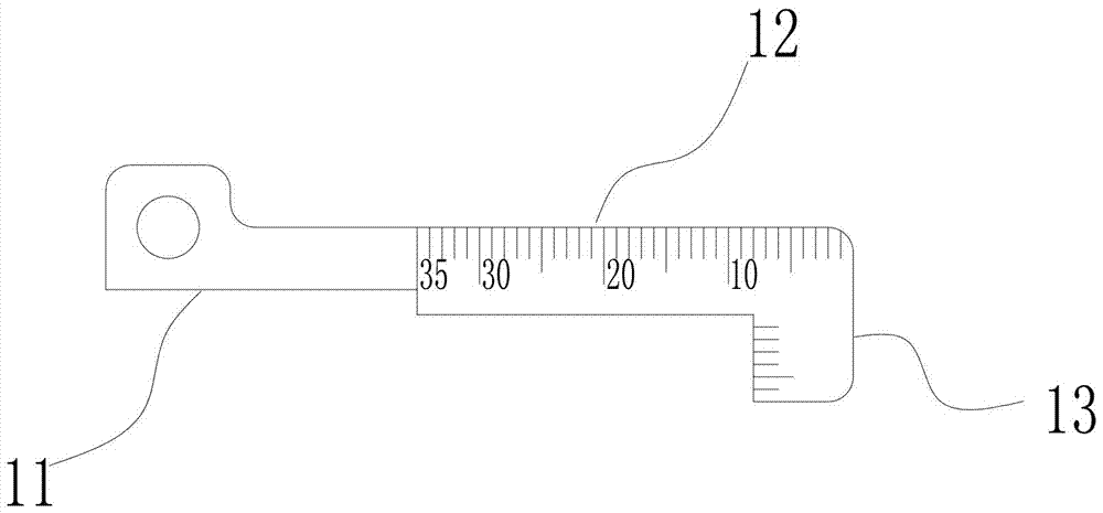 Multifunctional elevator inspection ruler