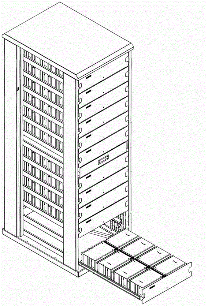 A device, method and system for data storage and reading and writing based on off-line optical disc library