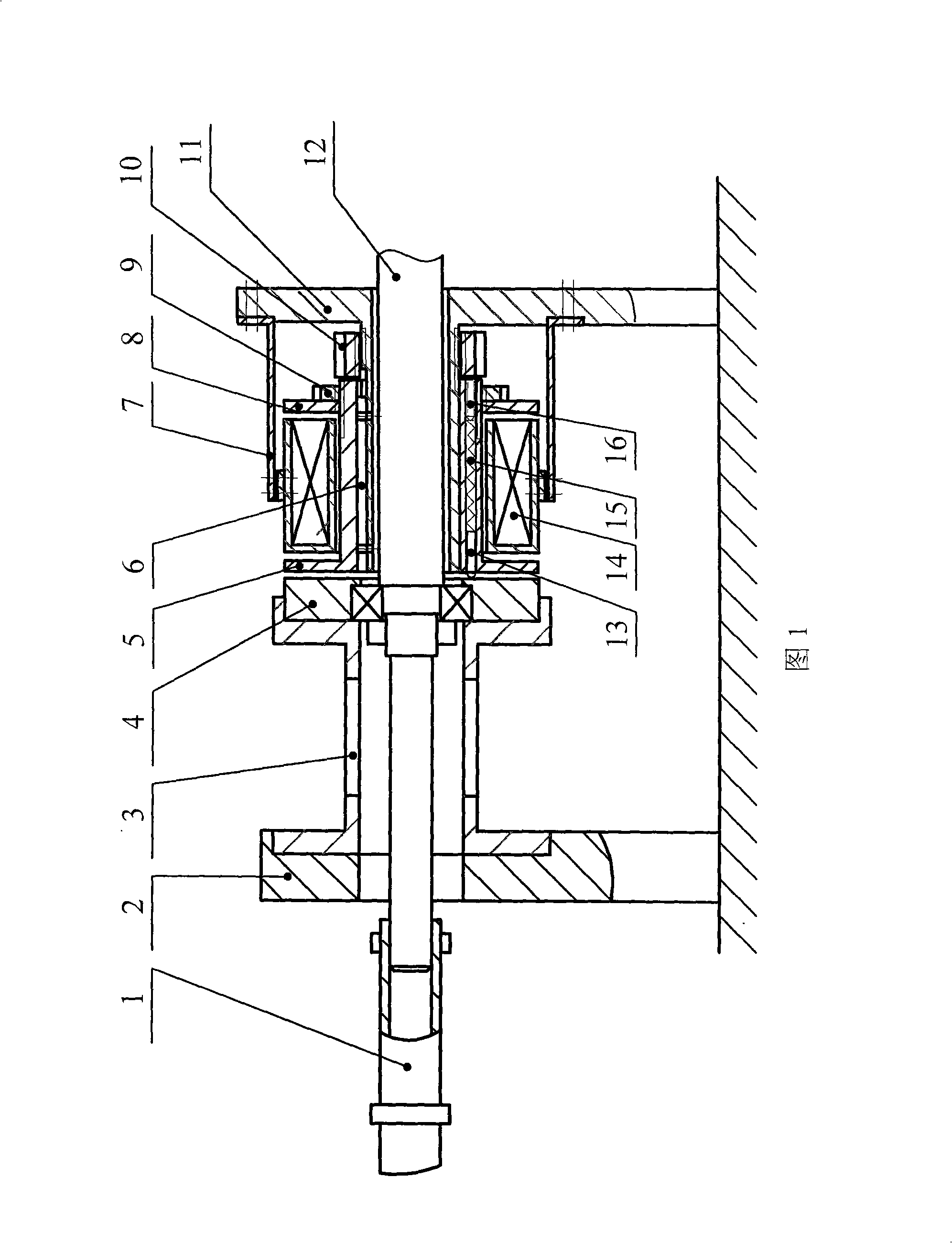 Electric control device of cartridge branch dry damping device