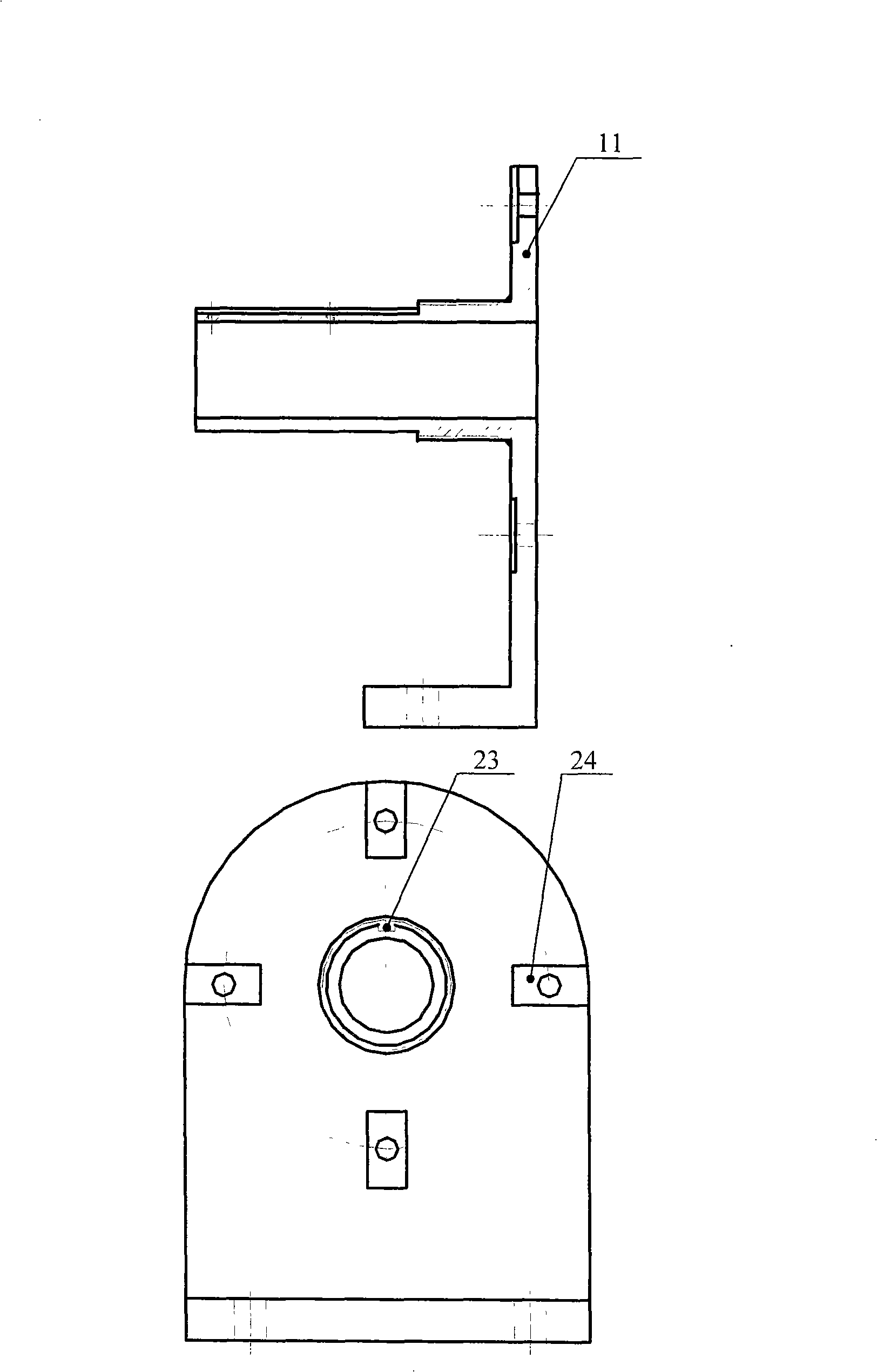 Electric control device of cartridge branch dry damping device