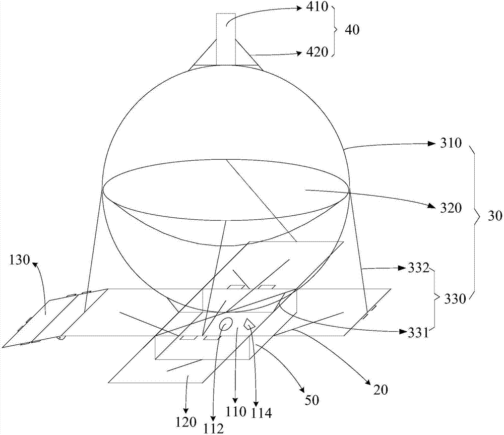 Inflatable flexible antenna and deployment method thereof
