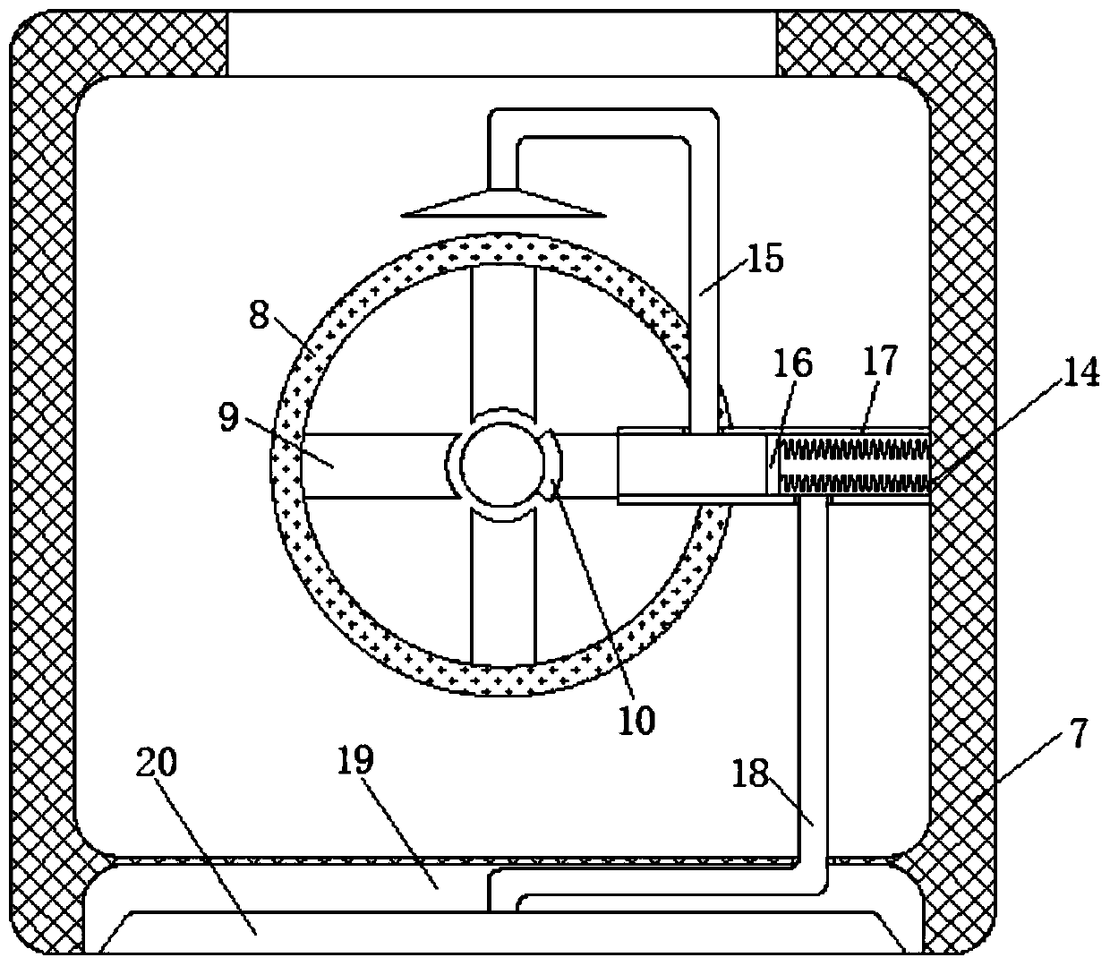 Spinning dust collecting mechanism for spinning machine