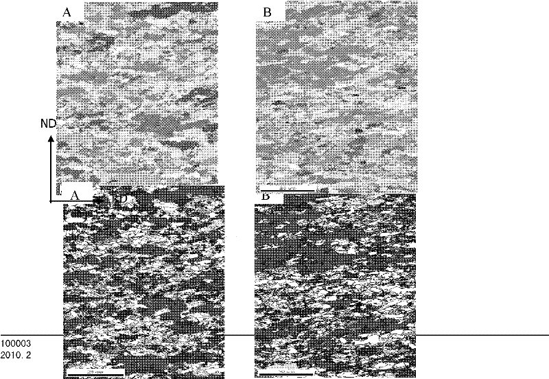 Method for preparing section sample used for analyzing evolution process of cubic texture