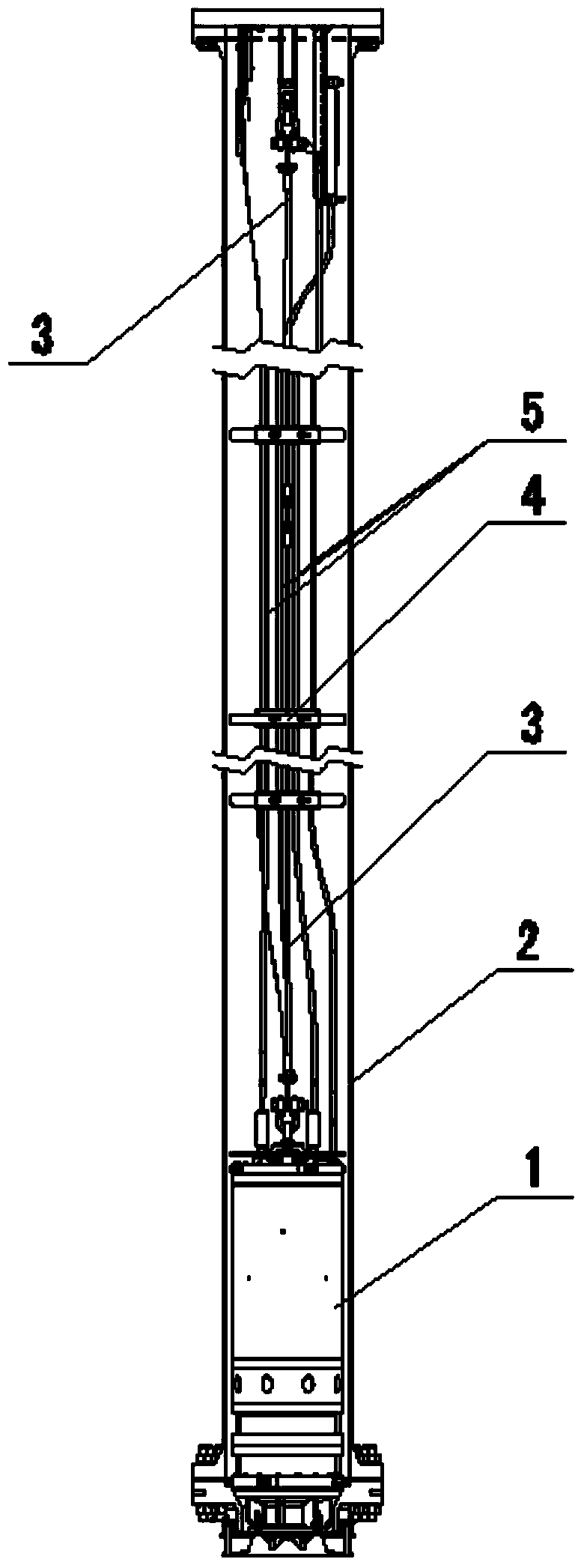 Mounting and elevating method for deep-well pump of liquefied natural gas storage tank
