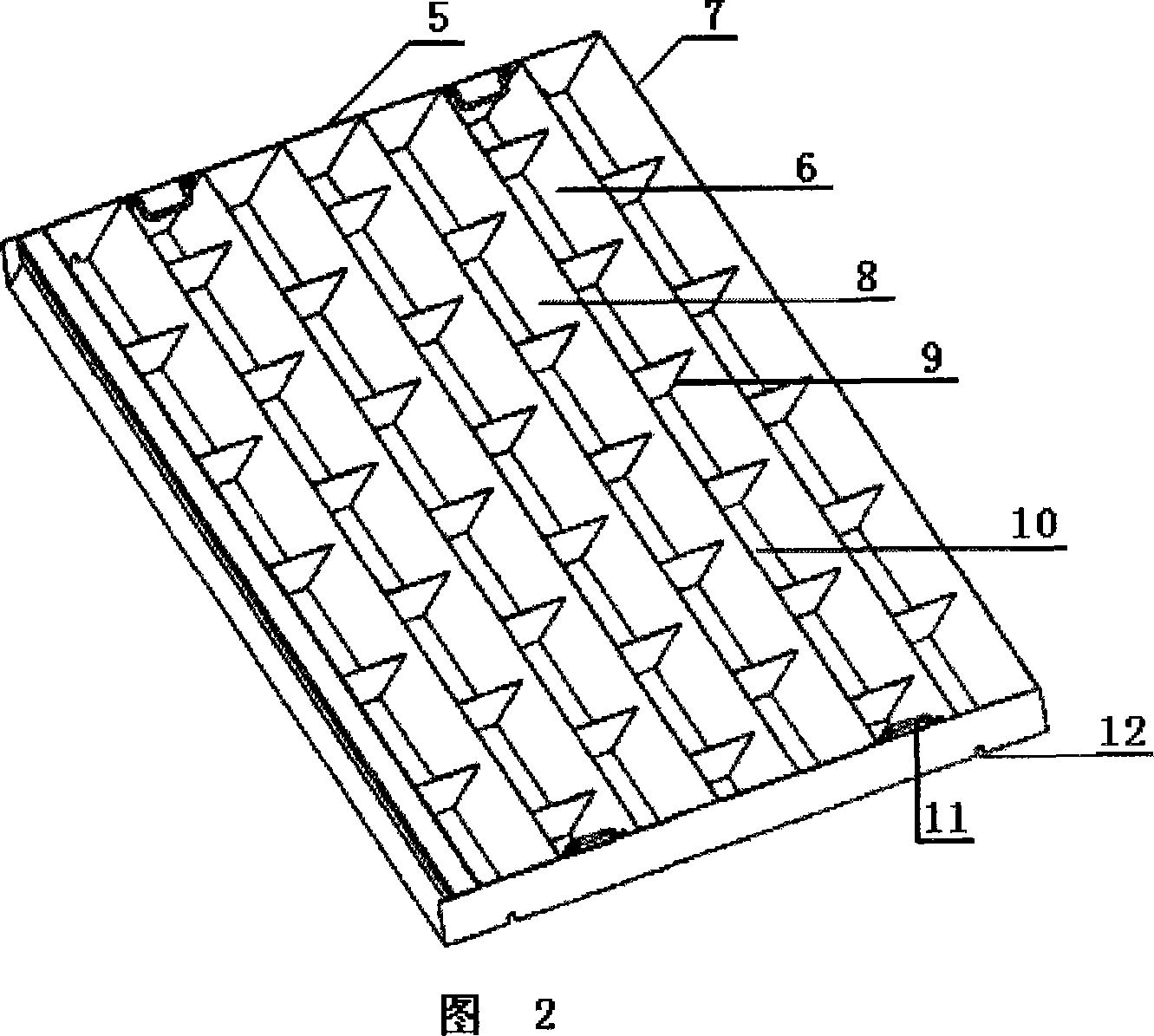 Sand layer with sand reducing and sand guiding function