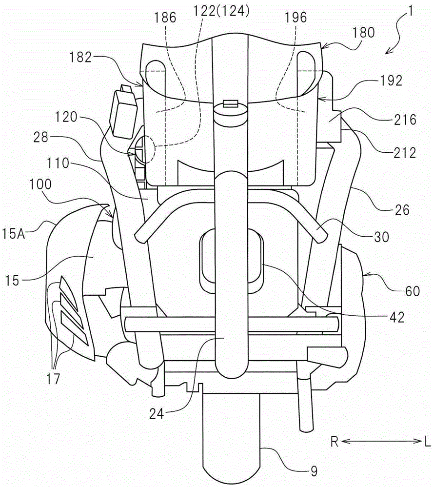 Air cleaner apparatus and straddle-type vehicle equipped with the apparatus