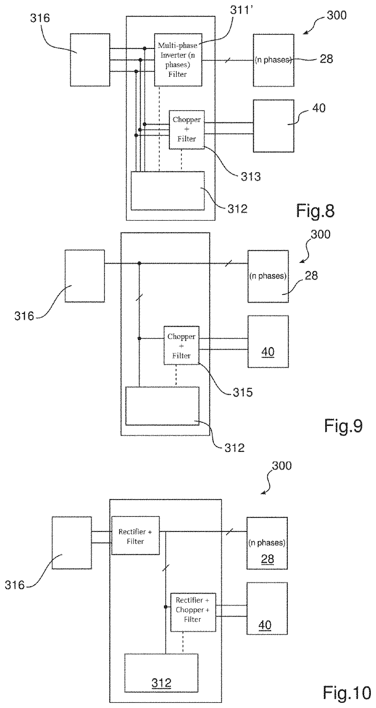 Synchronous electrical machine with rotor having angularly shifted portions