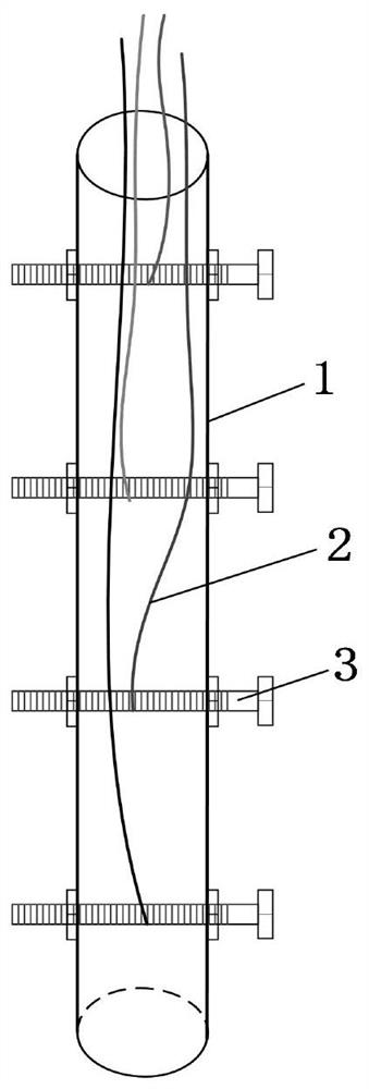 A single hole resistivity detection method for caves