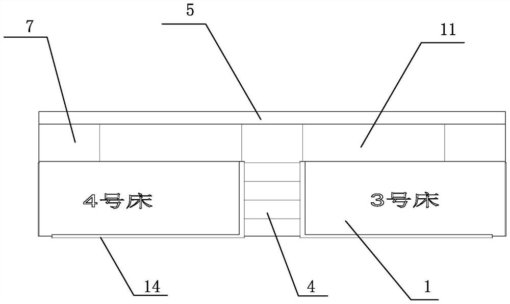 Novel bunk bed structure for dormitory