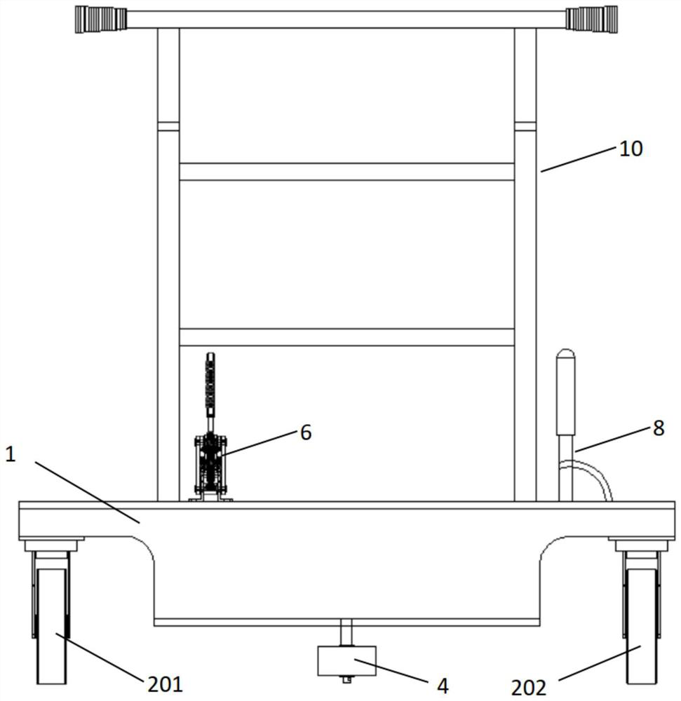 Electric control cabinet assembly operation trolley
