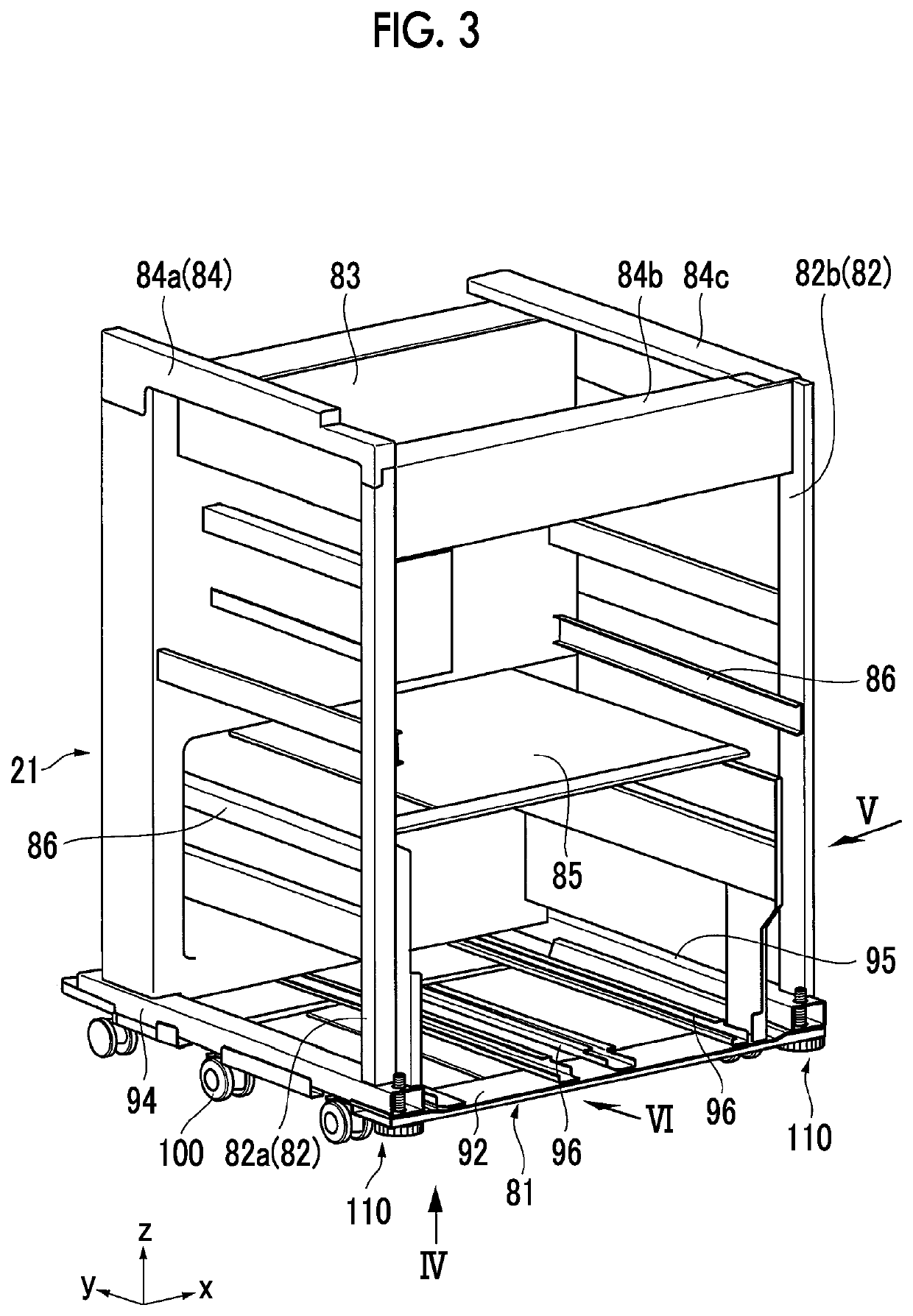 Support component, housing structure, and equipment