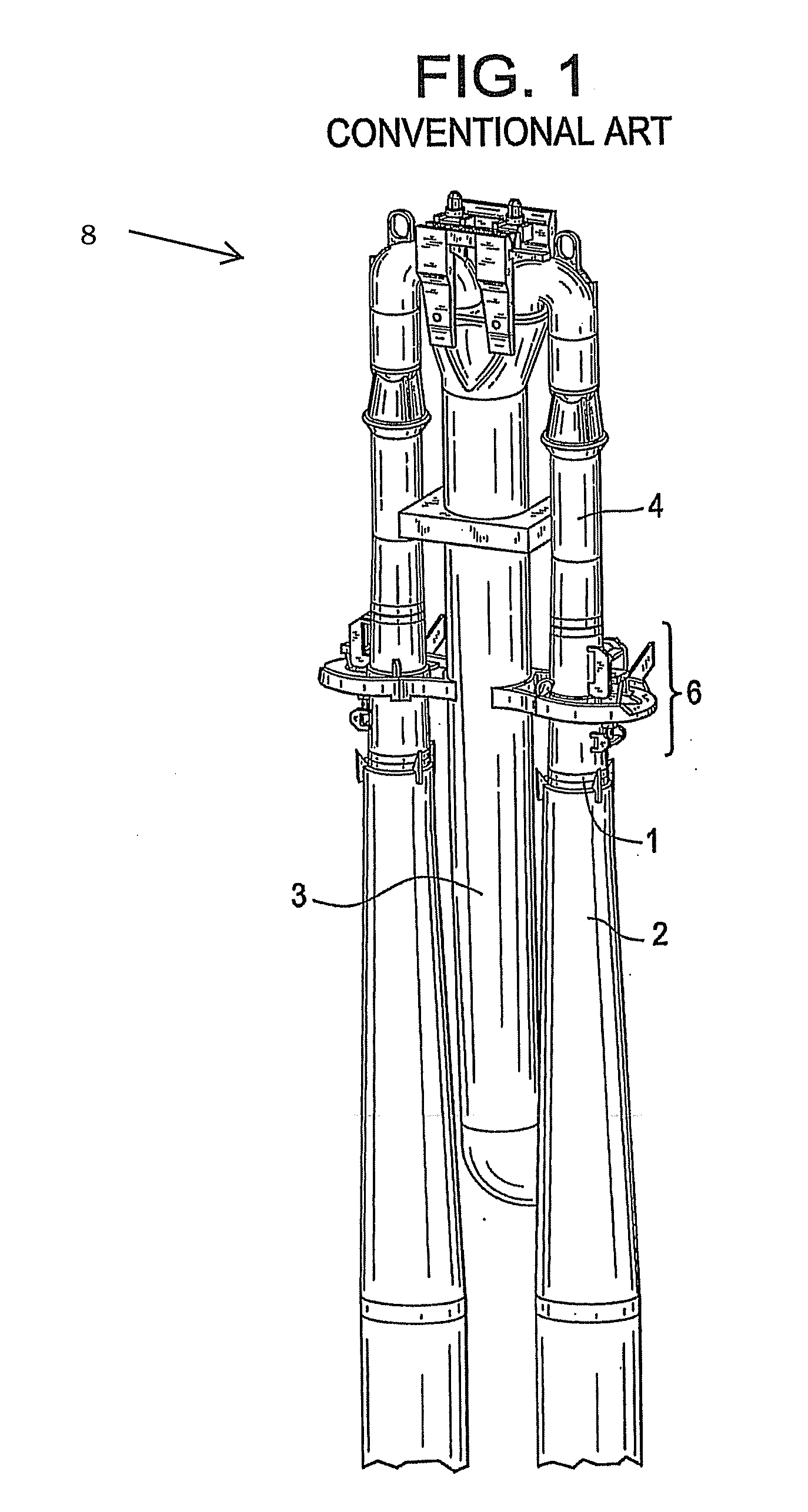 Method and apparatus for a jet pump three point slip joint clamp