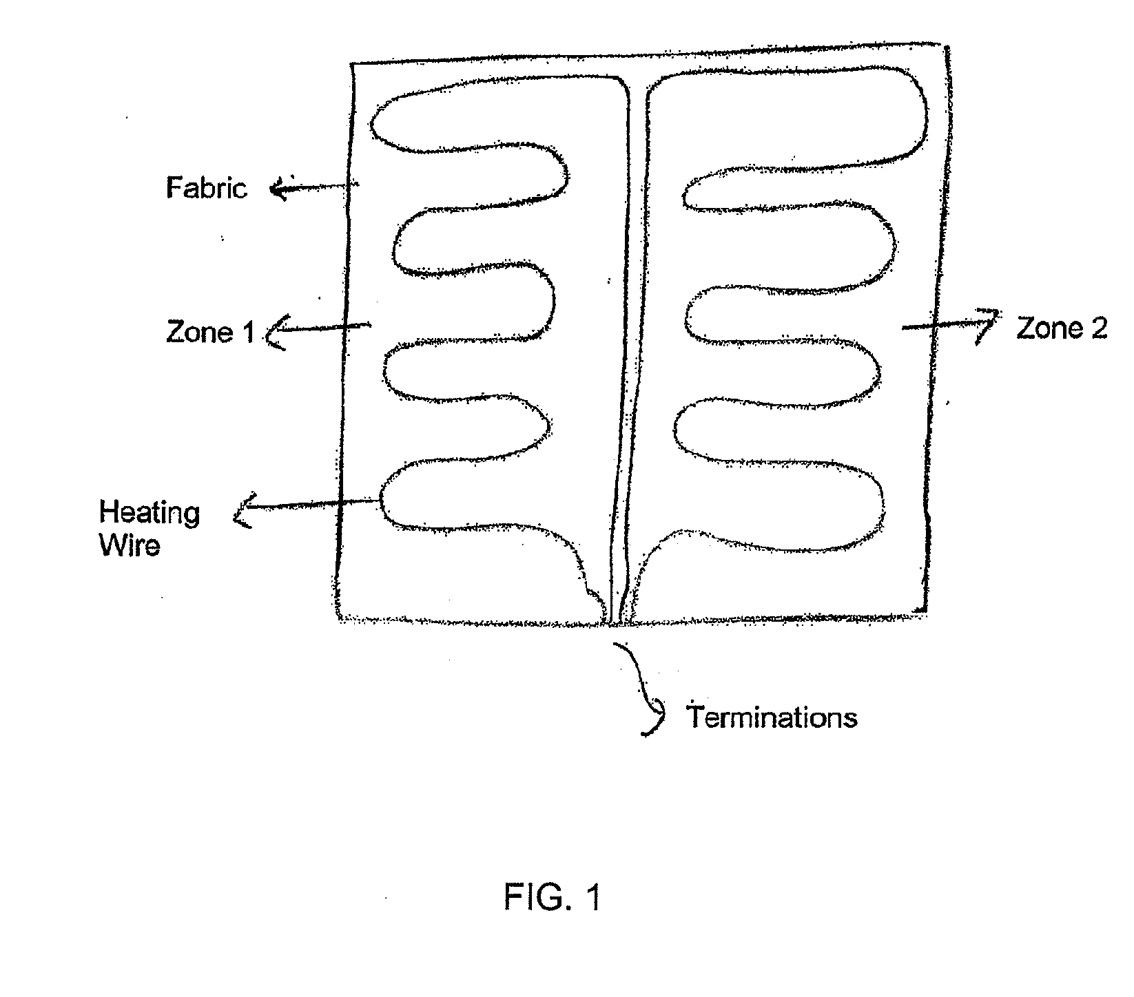 System and method for providing an asymmetrically or symmetrically distributed multi/single zone woven heated fabric system having an integrated bus