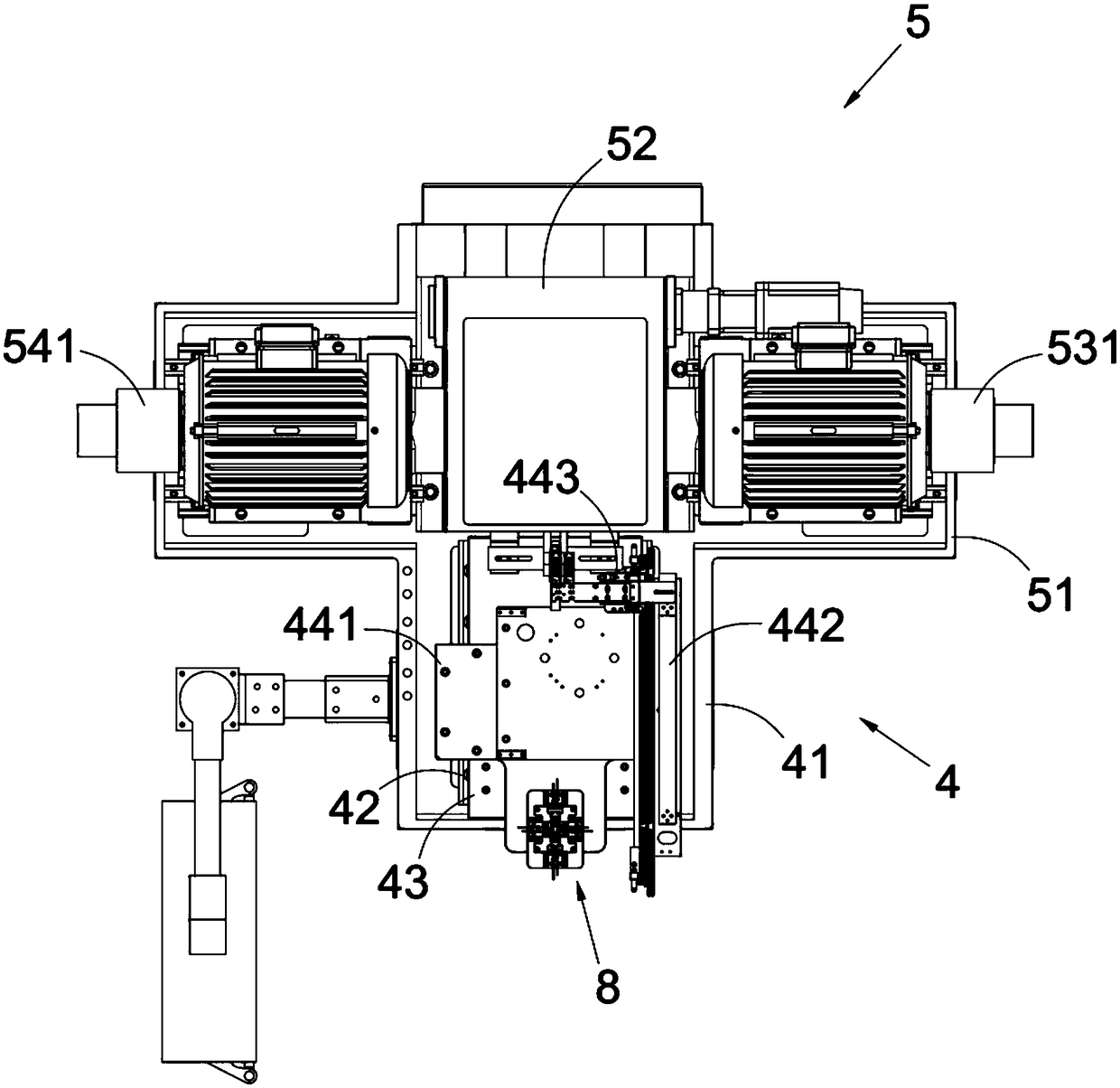 Automatic locating type side face grinding device