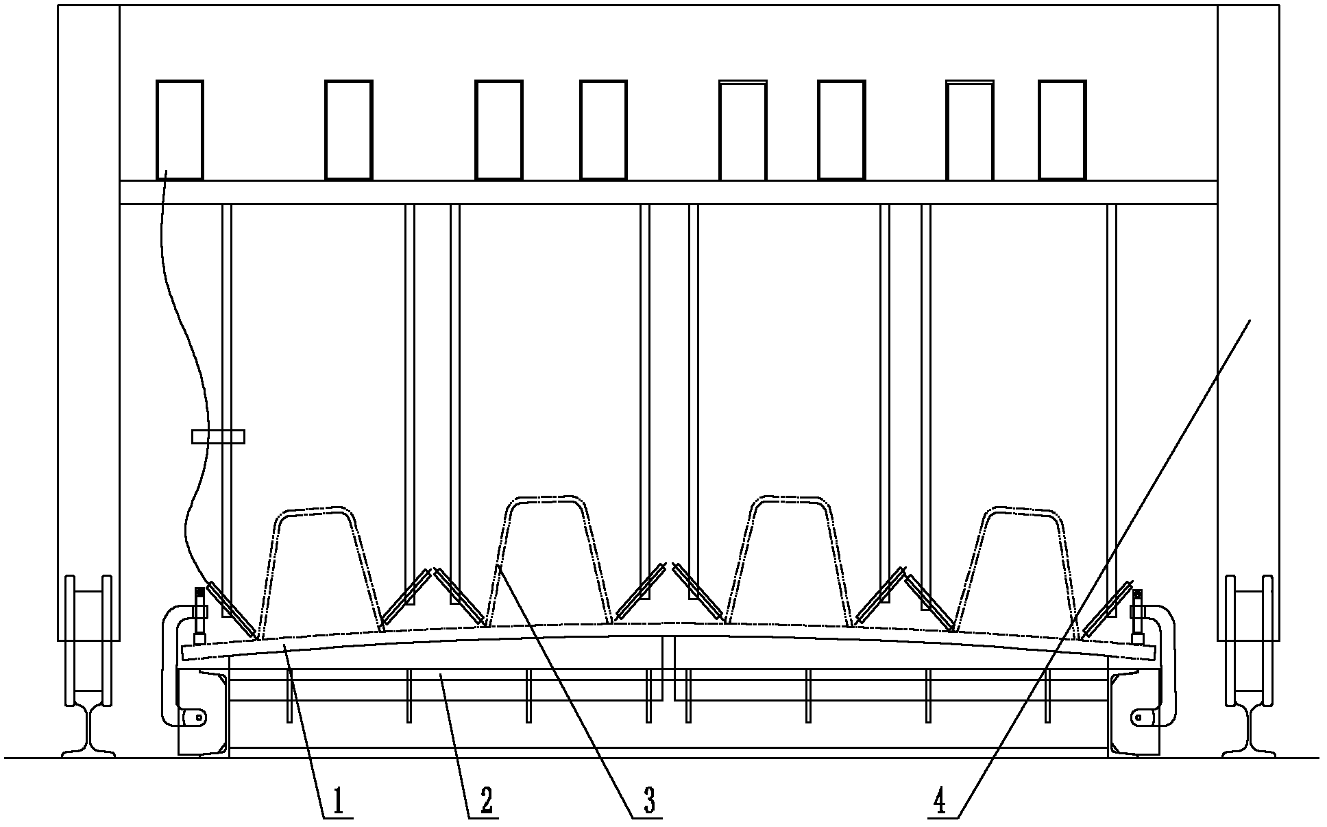 Welding method for U-shaped ribs of orthotropic plate of bridge girder