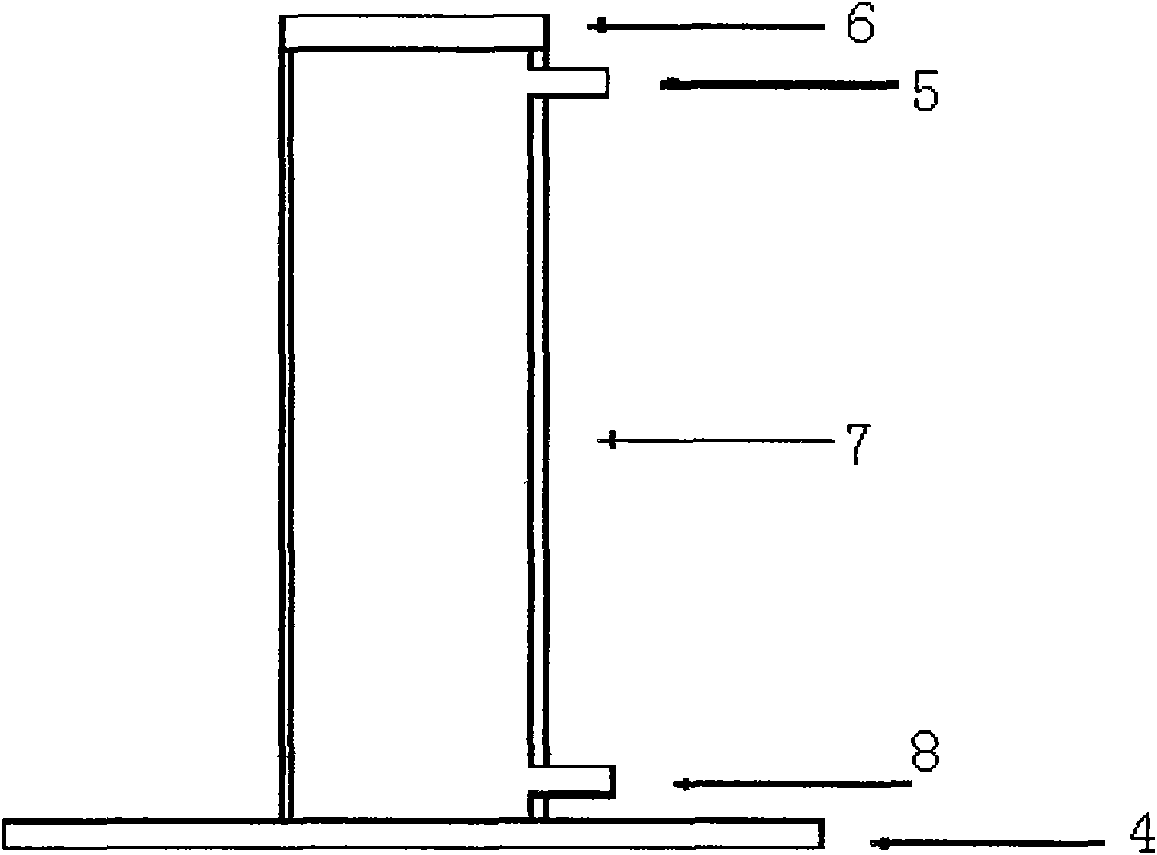 Push-down settlement united test method and test device of foundation and road bed