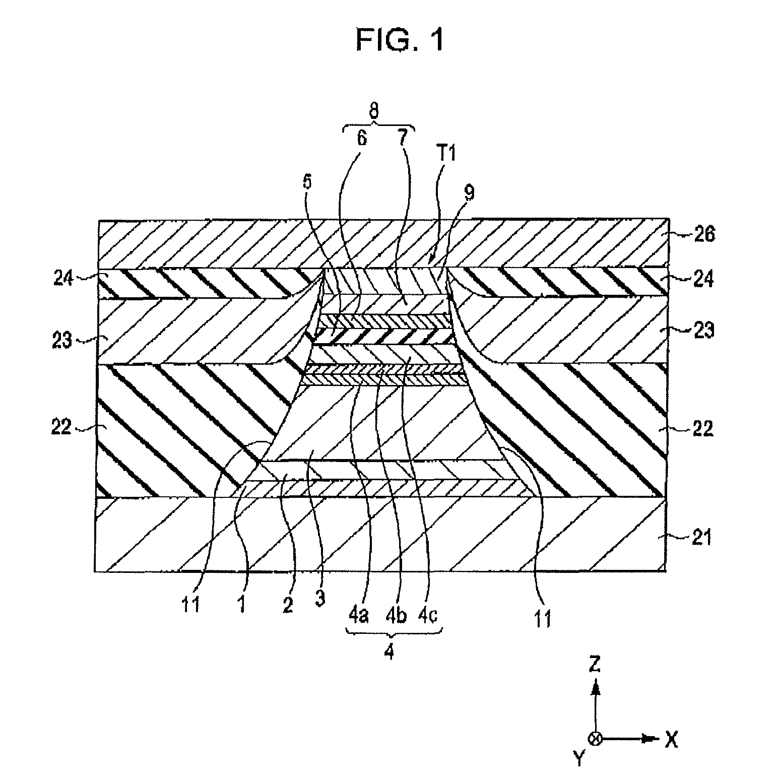 Tunneling magnetic sensing element including enhancing layer having high Fe concentration in the vicinity of barrier layer