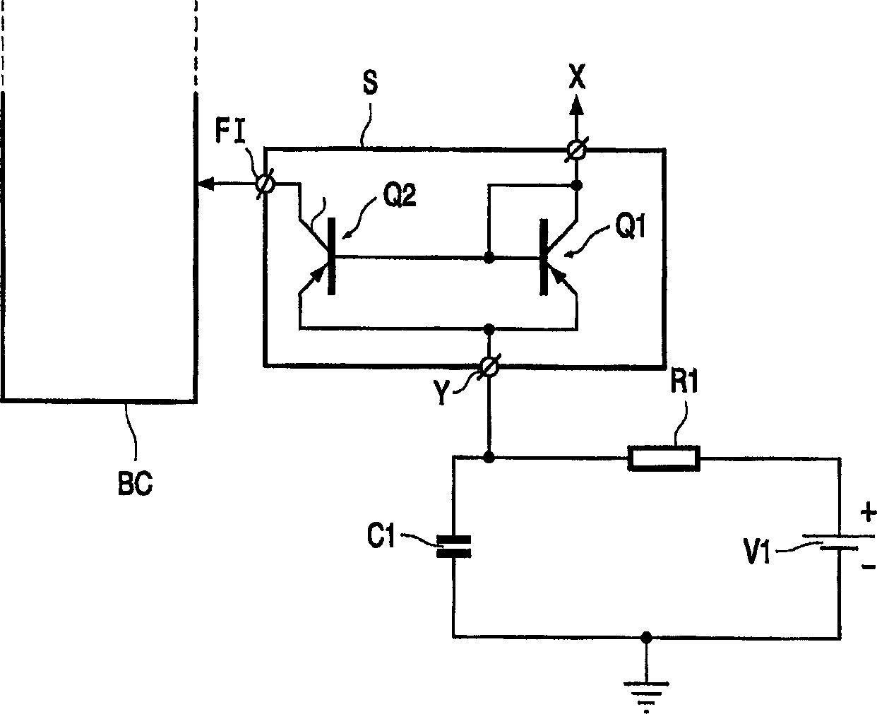 Display device comprising a cathode ray tube