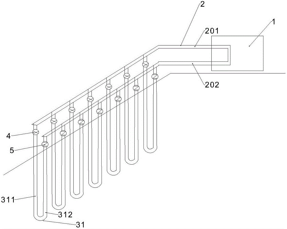 System for heating soil bodies around underground cryogenic storage tank