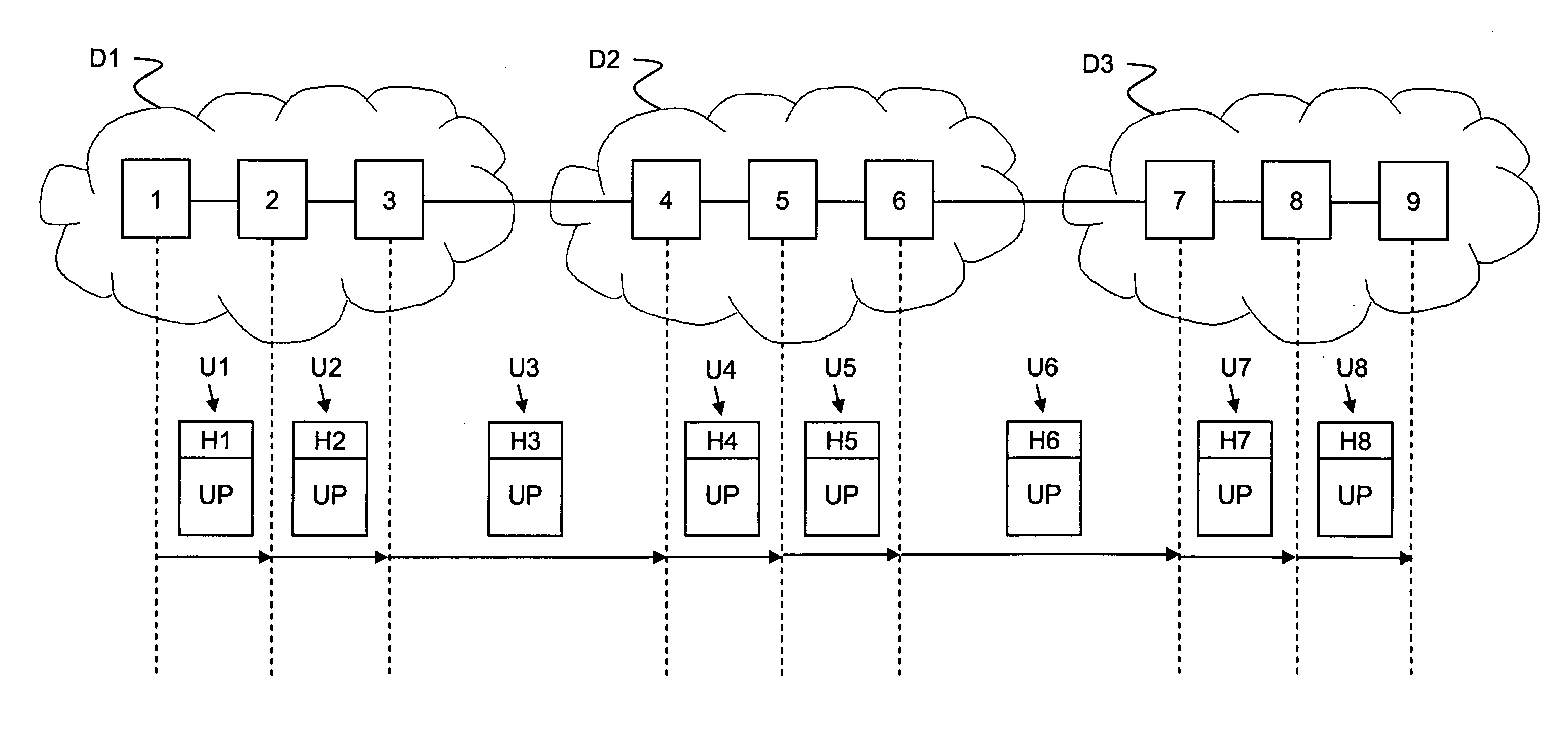 Method of monitoring a tandem connection in a MPLS telecommunication network