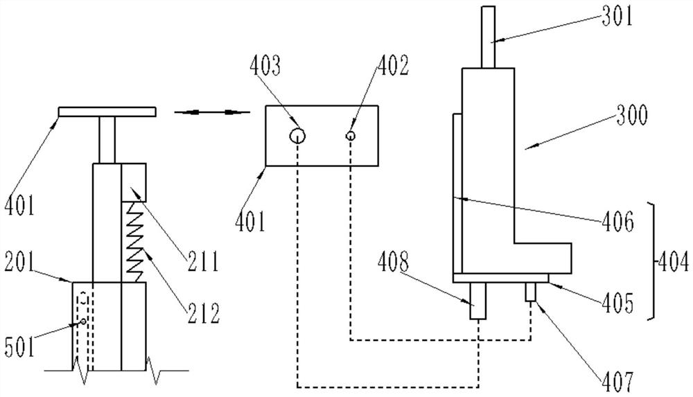 A vertical horizontal punching machine