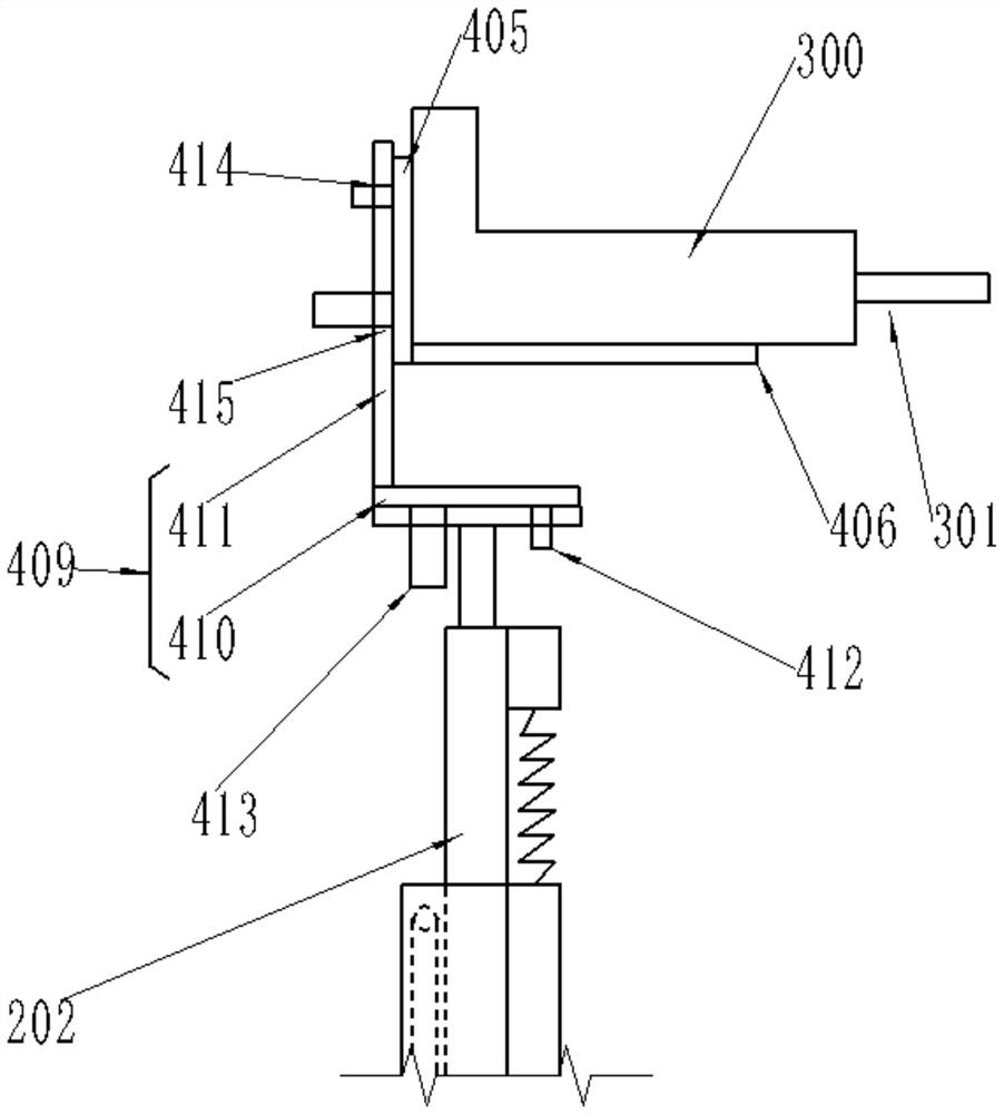 A vertical horizontal punching machine