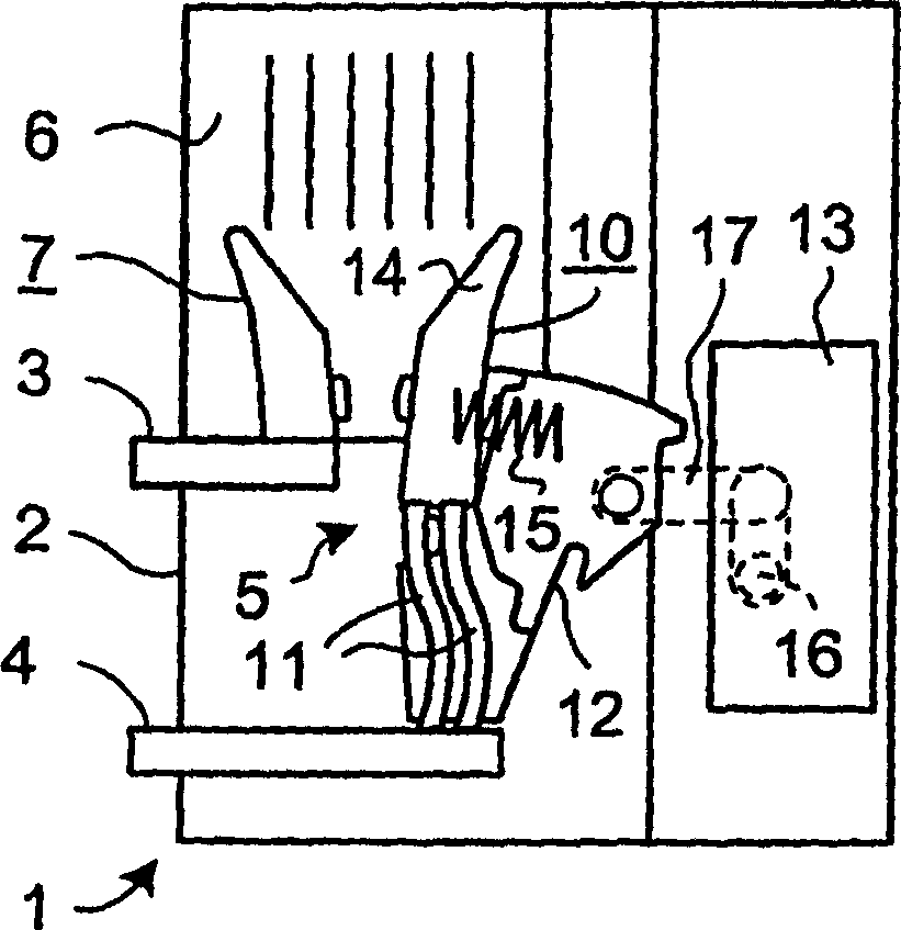 Switching contact arrangement of a low voltage circuit breaker