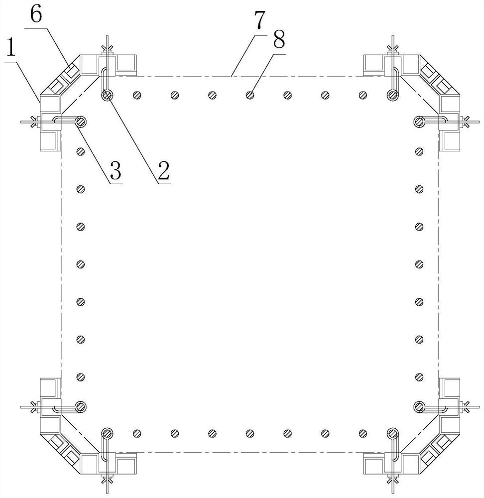 Guide device for assembling and positioning prefabricated polygonal bridge pier and design method