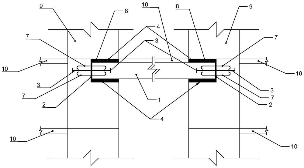 Prefabricated Weak Connection Structure of Reinforced Concrete Coupling Beam and Its Construction Method