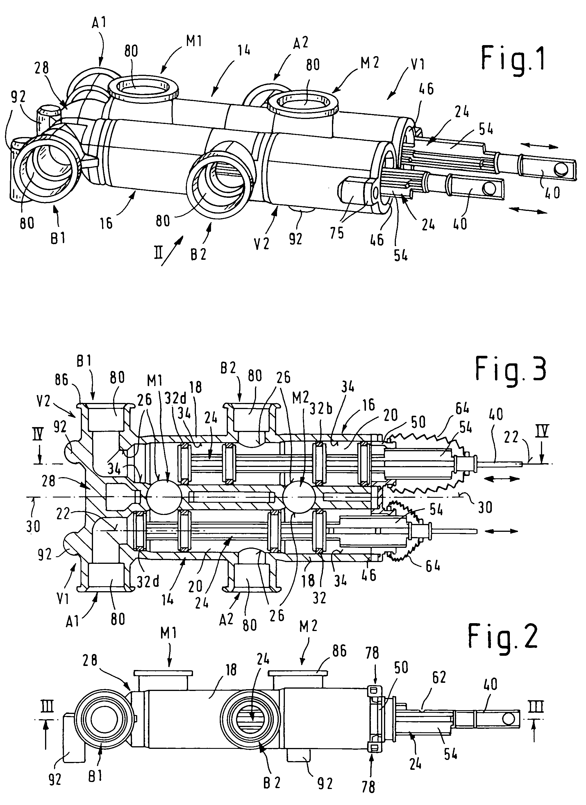 Multiway valve arrangement