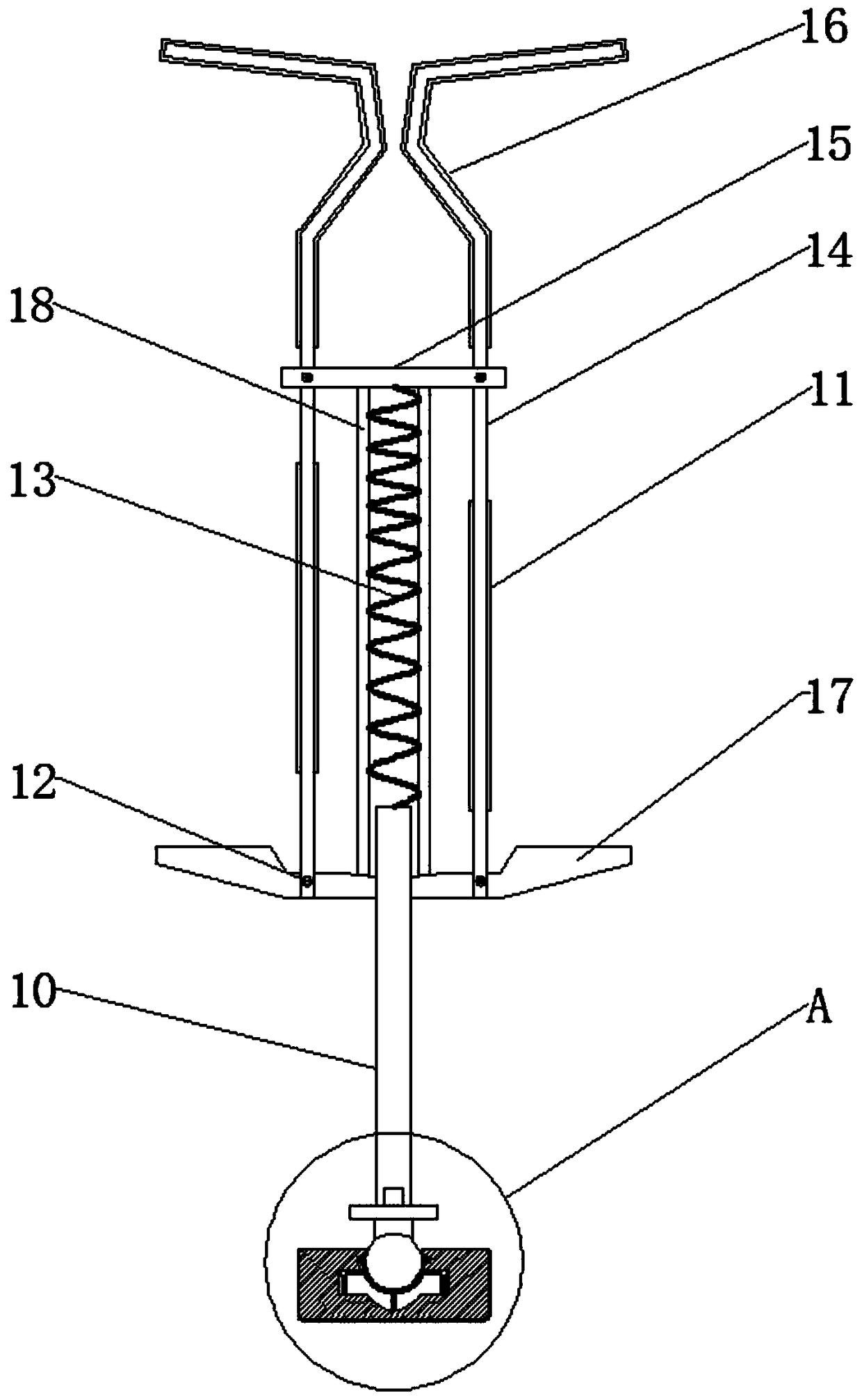 A tiltable mechanical bouncing lever