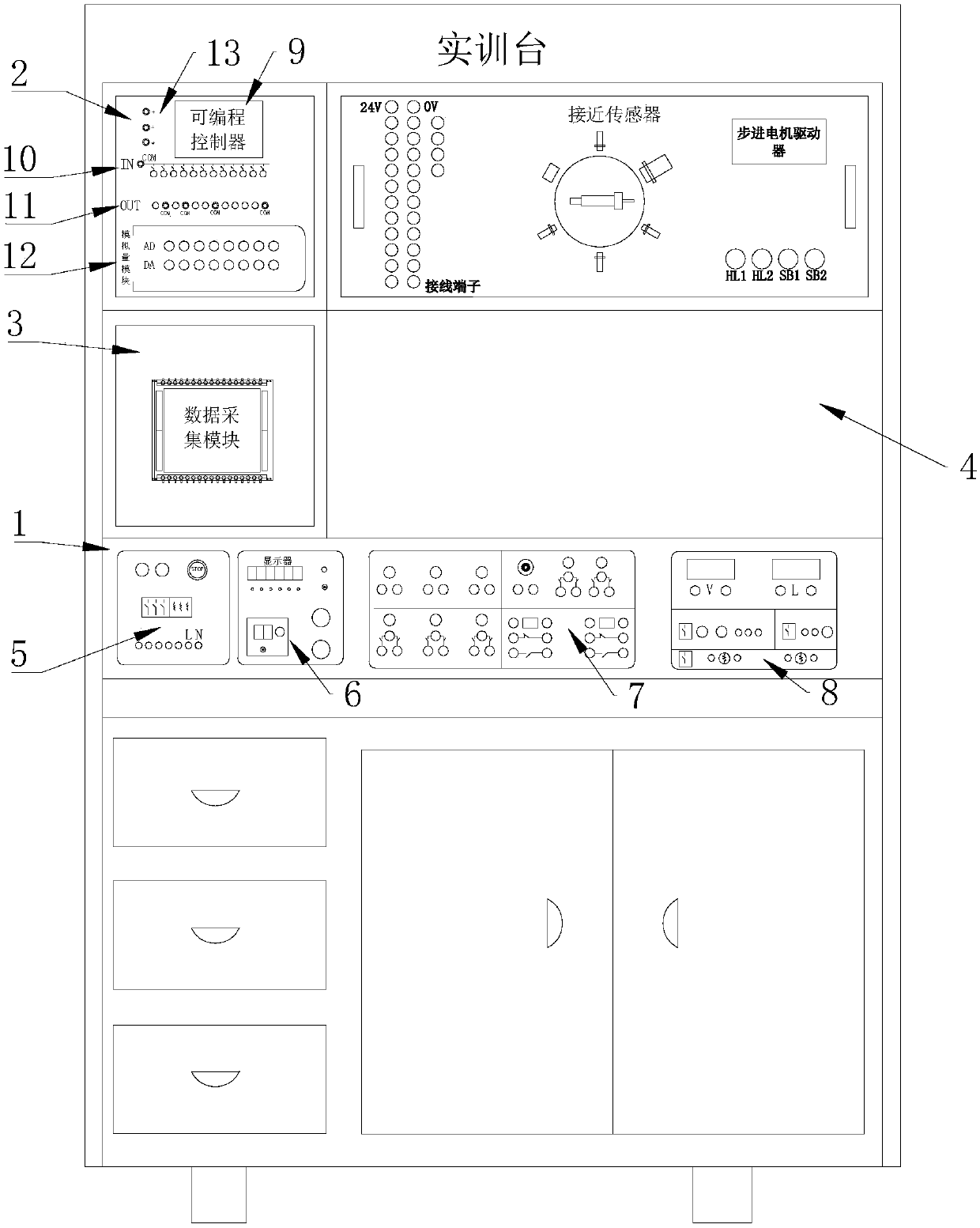 Industrial field sensor test application training device