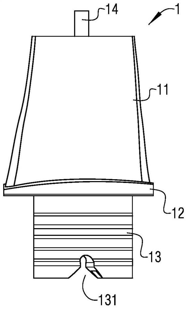 A turbine blade base preparation device